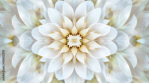 Wallpaper Mural A Mesmerizing Journey Through Abstract Floral Patterns in Soft White and Pastel Hues Torontodigital.ca