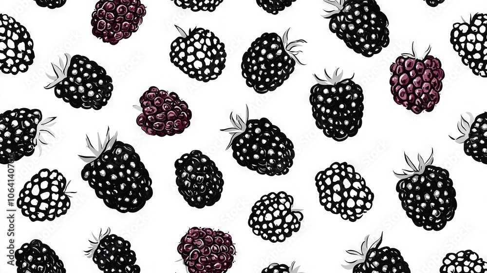 A cluster of raspberries arranged on a white background with black specks A cluster of raspberries arranged on a white background with black specks