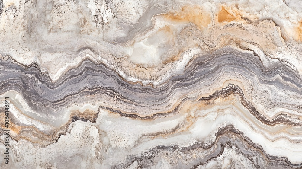 A close-up view of a minimalist marble texture in soft white and gray tones, adding elegance and simplicity to any background.