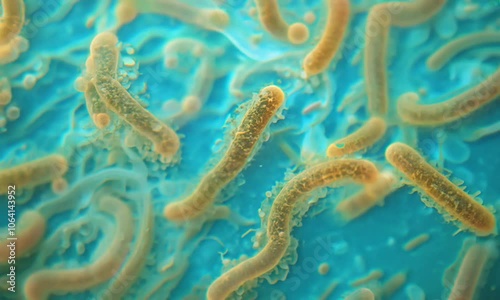 bacteria and microscope, bacteria and virus