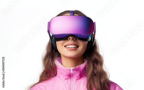 colored VR on a clean white background 