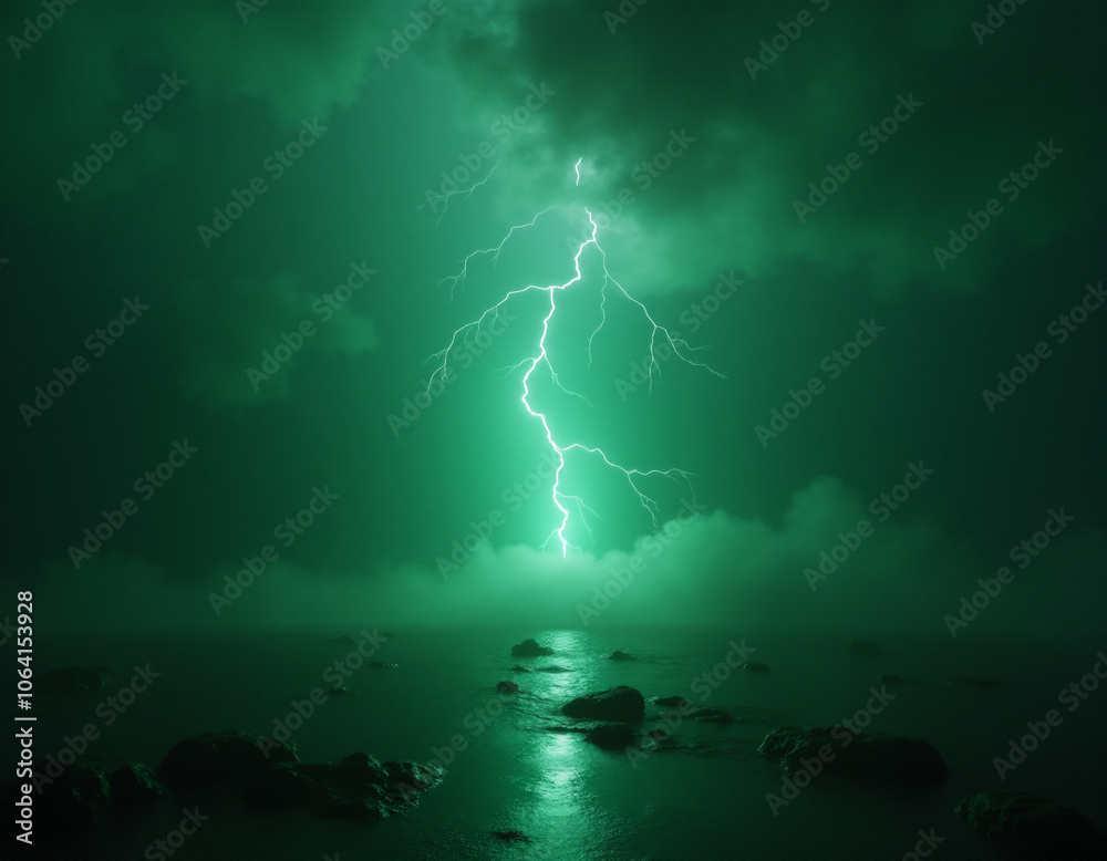 lightning concept. Generative ai. lightning concept. Generative ai.
