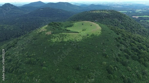 drone video Goules volcano france europe photo