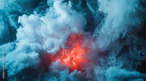 Dramatic Smoke and Light Abstract Background