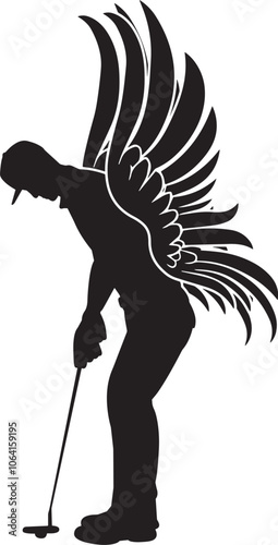 Golfer in Wings