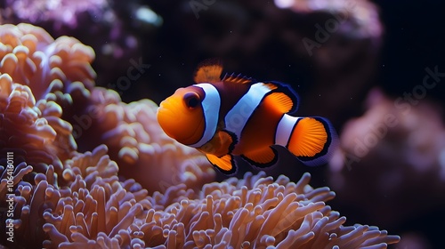  Fish swimming through a vibrant coral reef