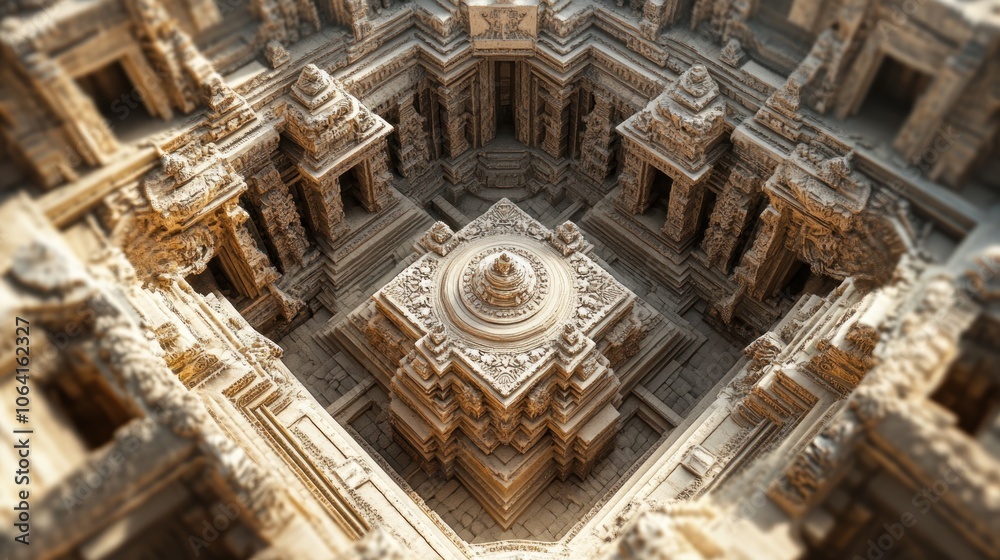 An intricate, symmetrical, and detailed 3D rendering of a complex and ornate structure. An intricate, symmetrical, and detailed 3D rendering of a complex and ornate structure.