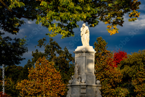 Peace monument in Washington city, USA. Washington DC Capitol. Congress. American Peace monument. United States Capital. Peace monument Washington, US landmark. Washington monument.