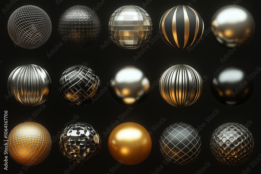 A collection of colorful abstract balls A collection of colorful abstract balls
