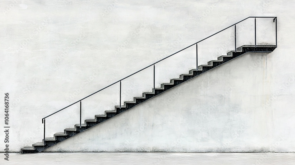A monochrome snapshot of steps on a wall with a skateboard in focus A monochrome snapshot of steps on a wall with a skateboard in focus
