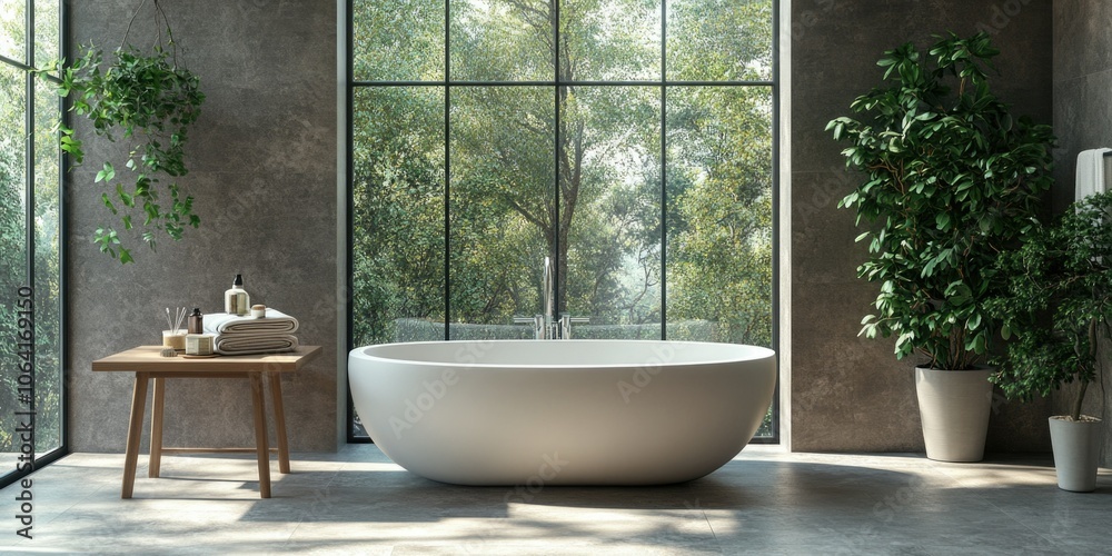 Fototapeta premium Modern Bathroom Interior