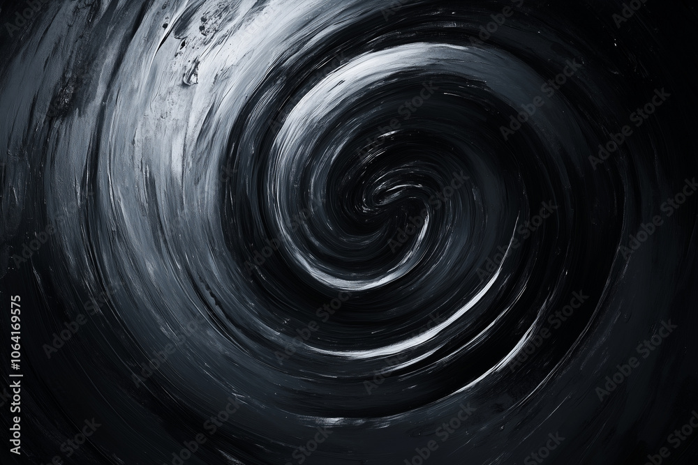 Black gray background with abstract concentric swirls Black gray background with abstract concentric swirls