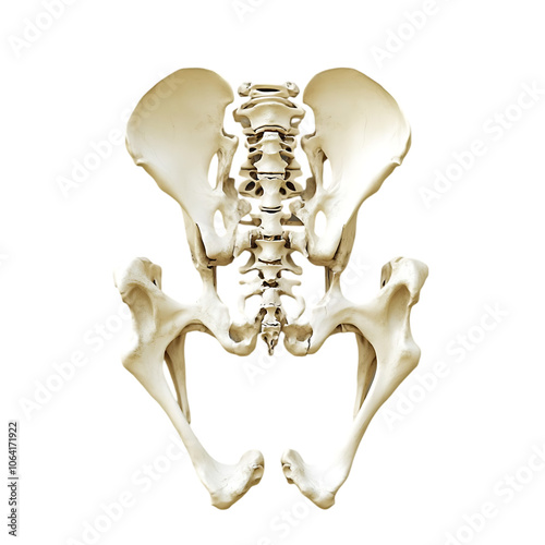 Human pelvis xray illustration