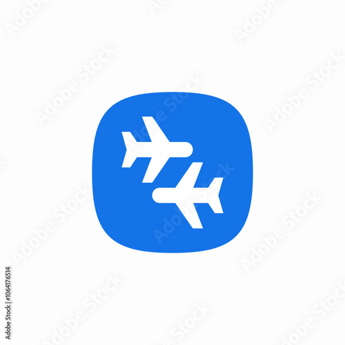 airport flight transfer icon sign vector