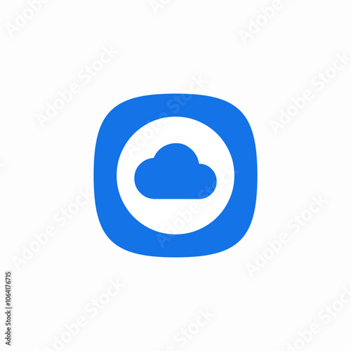 cloud service icon sign vector