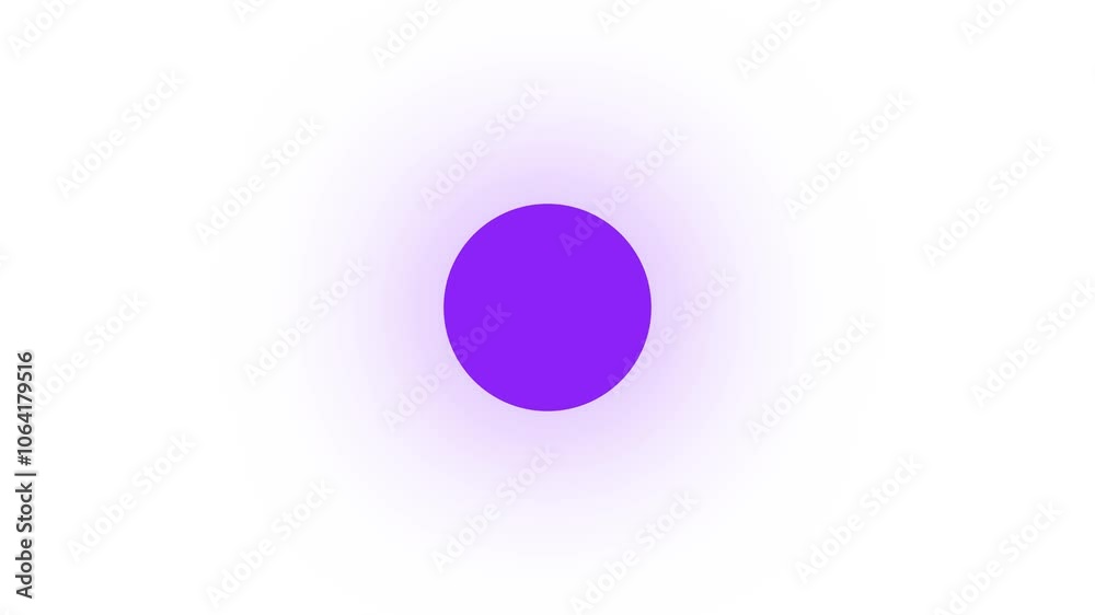 A purple button floating over a white background A purple button floating over a white background