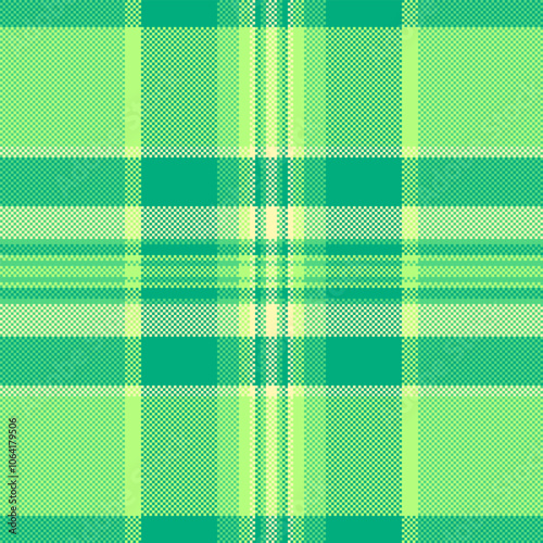 Textile pattern fabric of seamless tartan texture with a vector check background plaid.