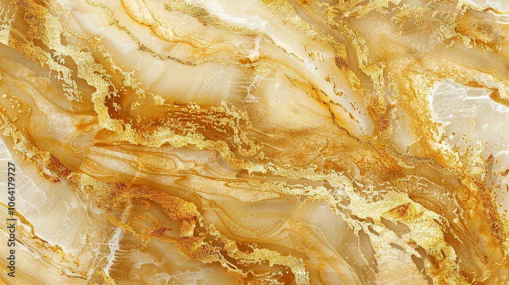 Abstract Gold and Brown Swirling Marble Texture Abstract Gold and Brown Swirling Marble Texture