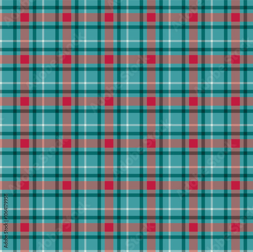 Striped Scottish Tartan Plaid Seamless Vector Pattern Design