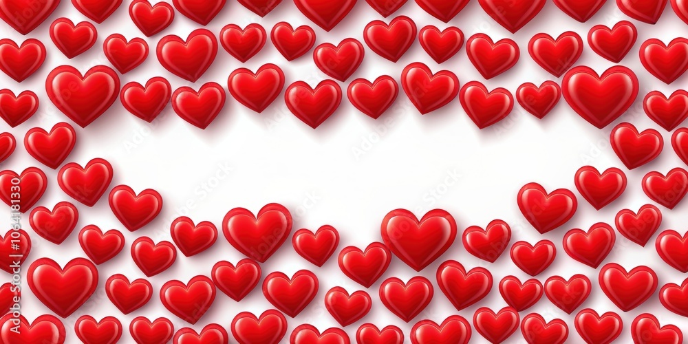 Pattern of red hearts, love, romance, Valentine's Day, affection, passion, relationship, symbol, background, design Pattern of red hearts, love, romance, Valentine's Day, affection, passion, relationship, symbol, background, design