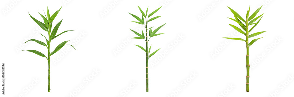 Obraz premium Exploring the Beauty of Bamboo A Study of Plant Variations and Structures