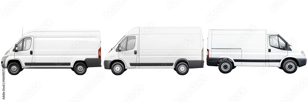 Comparison of Various Cargo Vans Showcasing Different Sizes and Styles for Transport Needs