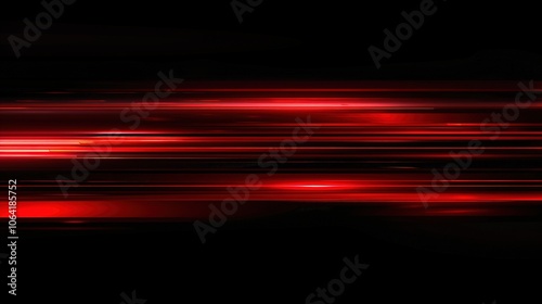 Abstract Red and Black Horizontal Lines on a Dark Background