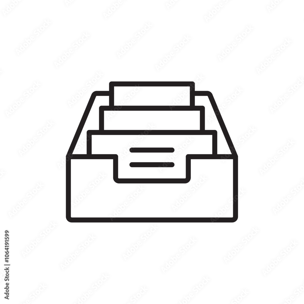 Archive icon Simple thin outline
