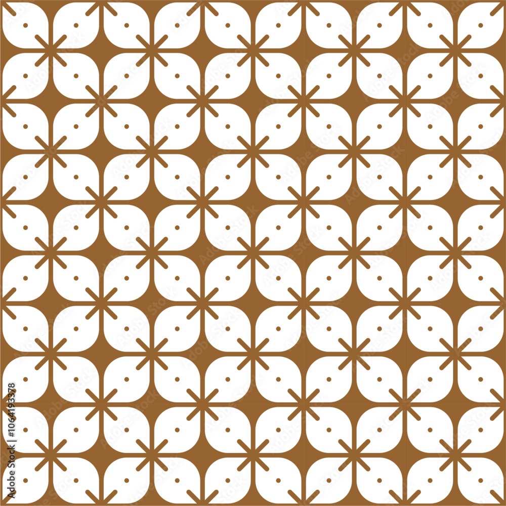 Seamless geometric abstract pattern with a Batik style Seamless geometric abstract pattern with a Batik style