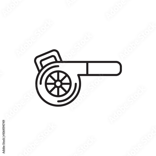 Leaf blower icon Simple thin outline