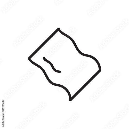 Rag icon Simple thin outline