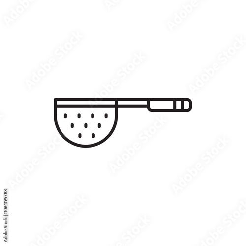 Sieve icon Simple thin outline