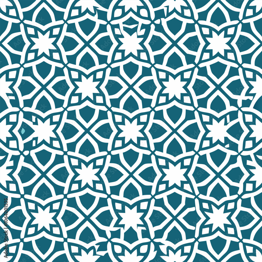 Fototapeta premium islamic pattern background on white background
