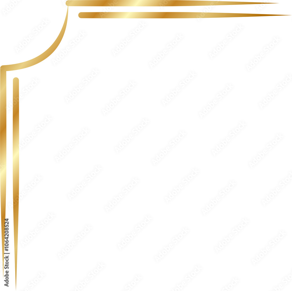 Obraz premium Golden corner