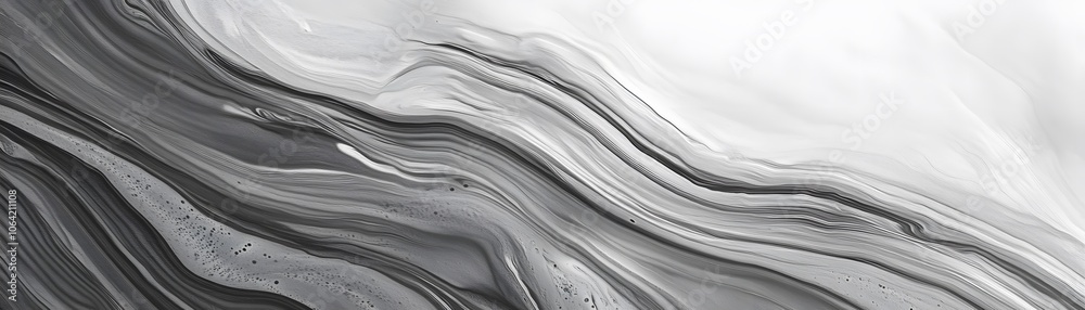 Abstract Swirling Black and White Liquid Marble Pattern Abstract Swirling Black and White Liquid Marble Pattern