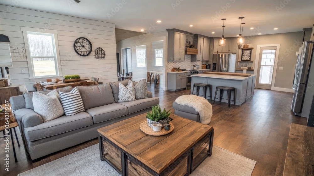 Cozy Modern Living Room with Natural Light Cozy Modern Living Room with Natural Light