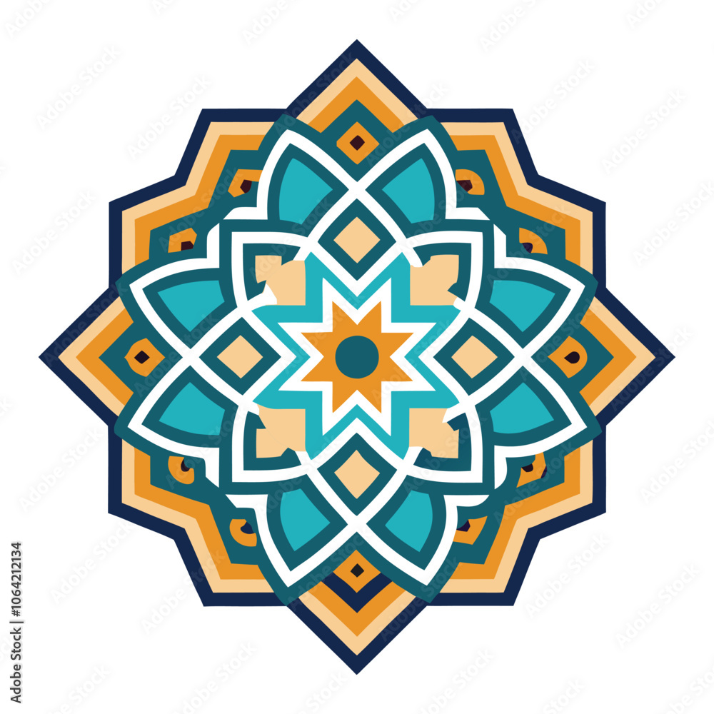 islamic pattern background on white background islamic pattern background on white background