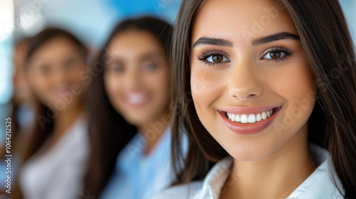 Businesswoman leads a team meeting, engaging in productive discussions with colleagues in a modern office space.