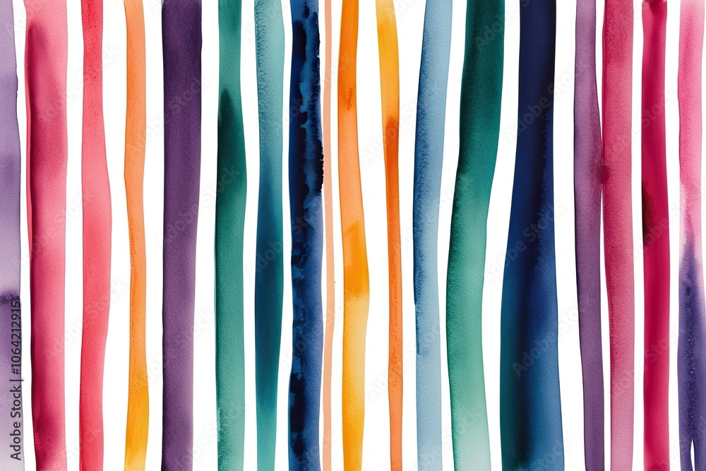 Vibrant Abstract Watercolor Stripes on Transparent Background Vibrant Abstract Watercolor Stripes on Transparent Background