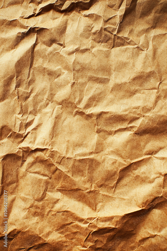 Wrinkled and Textured Paper Background for Graphic Design, Vintage Crafts, and Artistic Photography Projects