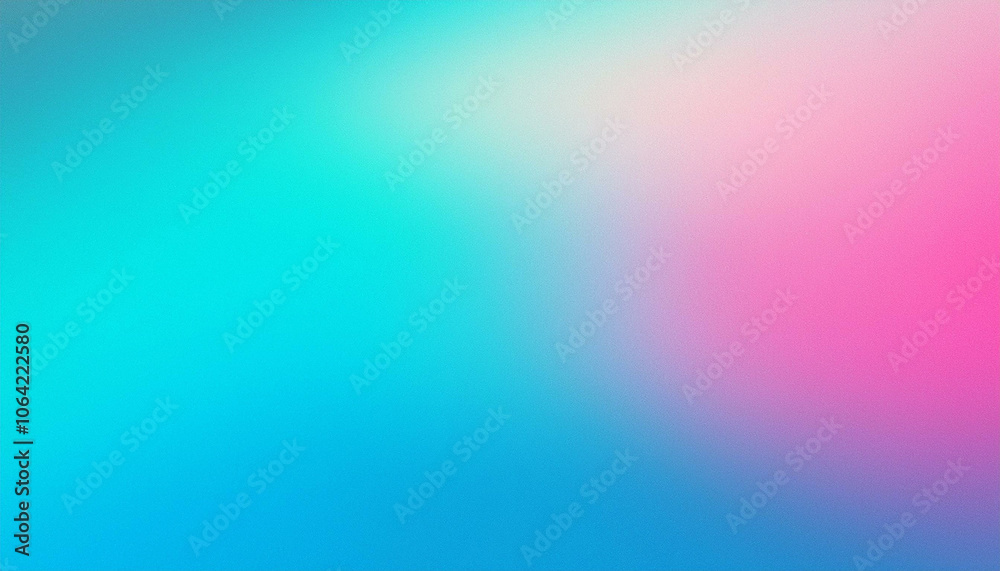 Serene Aqua Pink Gradient. Dreamy!