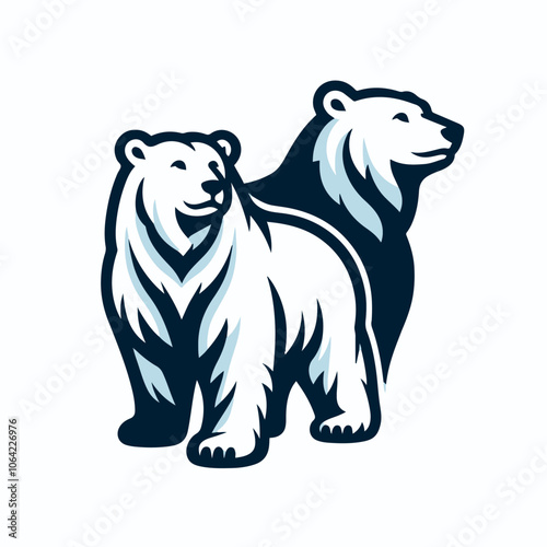 polar bear logo illustration