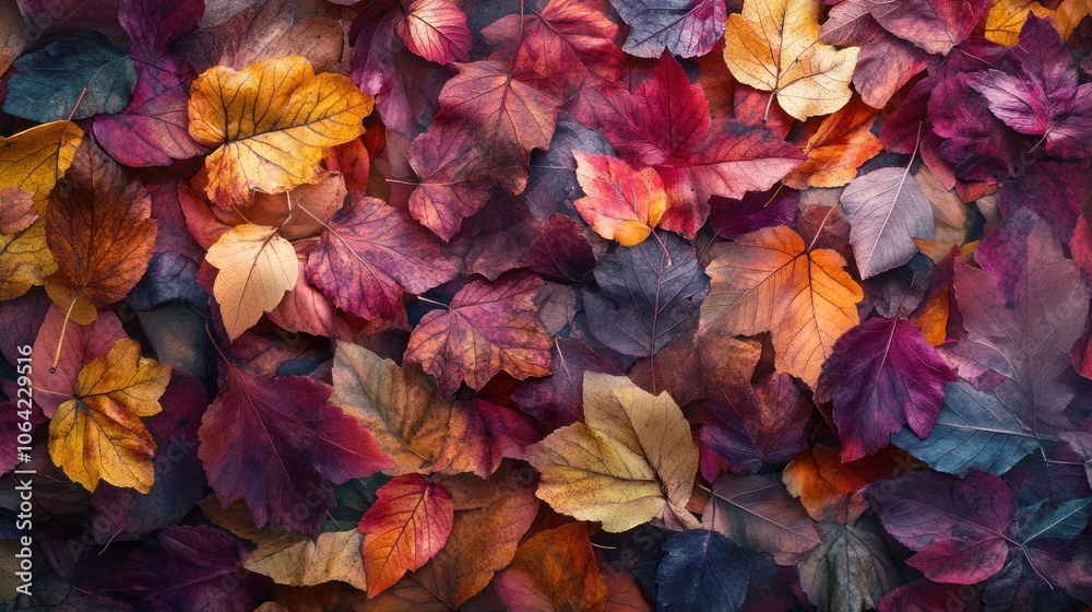 Autumn Leaves Colorful Background Autumn Leaves Colorful Background