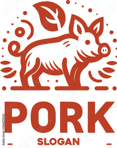 pork logo illustration