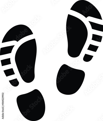 Footprints vector icon