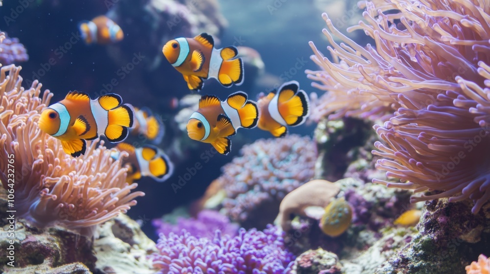 Obraz premium Underwater Splendor: Coral Reefs and Tropical Fish in 4K UHD