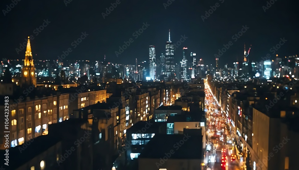 Fototapeta premium night view of the bridge