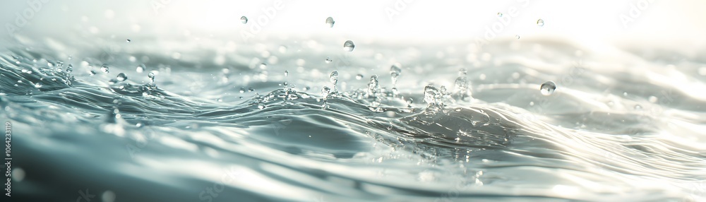Water Droplets Falling and Splashing on a Rippling Surface Water Droplets Falling and Splashing on a Rippling Surface