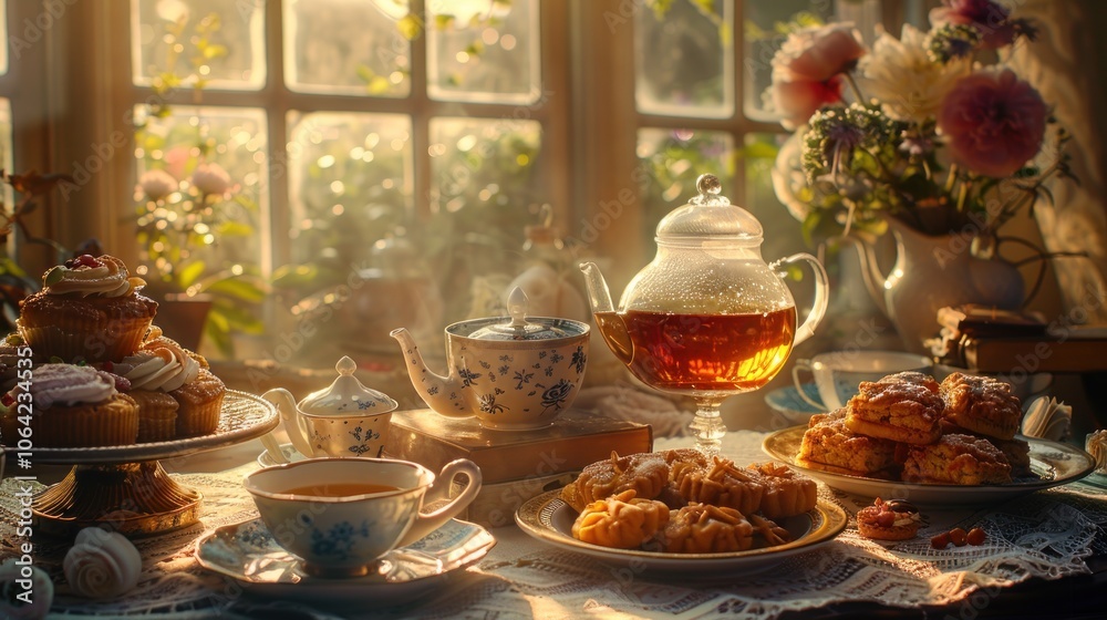 Fototapeta premium Afternoon Tea Time