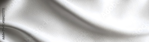 Close-up Texture of White Leather with Wrinkles and Lines photo